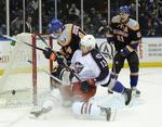 50. Frans Nielsen (th) er det størset og mest effektive danske navn i NHL. 