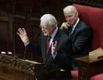 Statsmand. Det er 37 år siden, at Jimmy Carter blev præsident, men han er stadig mand for såvel en politisk analyse som en frisk bemærkning. 