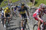 Stjernemøde. Alberto Contador (i midten) og Christopher Froome (til venstre) ses her under sidste års Tour de France. Snart begiver de sig ud på de catalonske veje til en ny duel. 