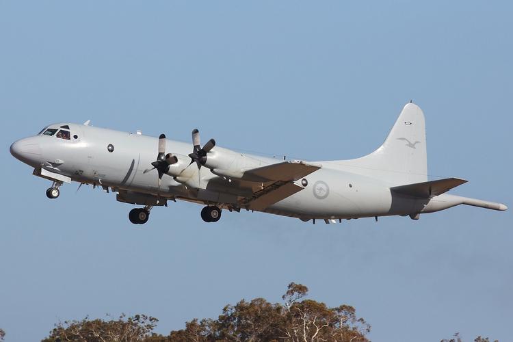 Et australsk eftersøgningsfly har spottet farvede genstande i havet. Et flådefartøj i nærheden er på vej til området. 