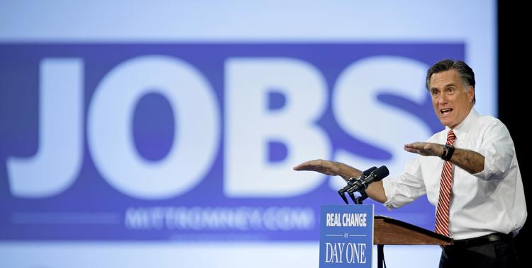 BELASTNING. Mitt  Romneys valgkamp blev præget af diskussioner om, hvorvidt hans investeringsfond, Bain Capital, havde skabt nye jobs eller om dens forvaltning af virksomhederne kostede arbejdspladser. 