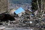 mudderskred. Adskillige huse er blevet revet med af muddermasserne i weekenden nord for Seattle i USA. 