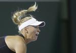 Suveræn. Caroline Wozniacki er gået spillende i Key Biscane i Miami. 