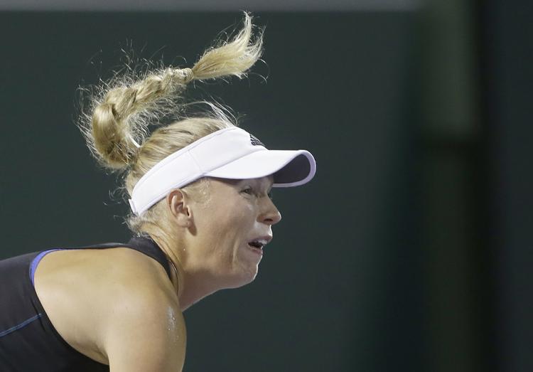 Suveræn. Caroline Wozniacki er gået spillende i Key Biscane i Miami. 