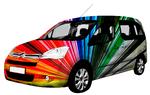 Sprælsk. En Citroën Berlingo kan med en smule held maies i alle regnbuens farver. Dog ikke samtidig. 