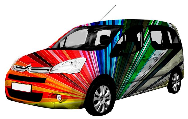 Sprælsk. En Citroën Berlingo kan med en smule held maies i alle regnbuens farver. Dog ikke samtidig. 