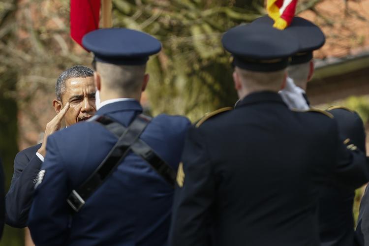 Internationalt. Den amerikanske præsident under sit  besøg i Bruxelles i denne uge. 
