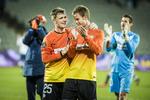 Fremgang. Esbjergspillerne har sagt farvel til 11.-pladsen og er nu nummer 5 i Superligaen. 