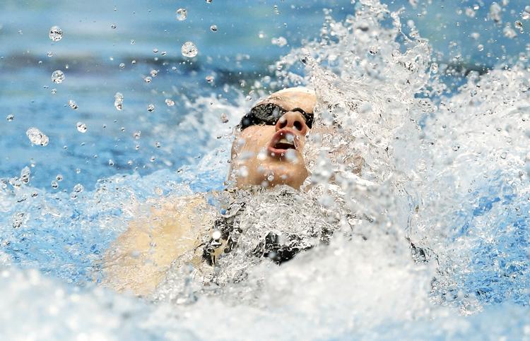 REKORD. I 50 meter rygcrawl satte Mie Ø. Nielsen to gange nordisk rekord ved Danish Open. 