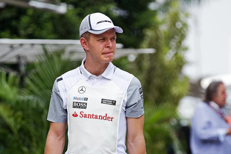 Fartglad. Weekenden har budt på en del frustrationer for Kevin Magnussen, der dog fik tilkæmpet sig en 9.-plads. 