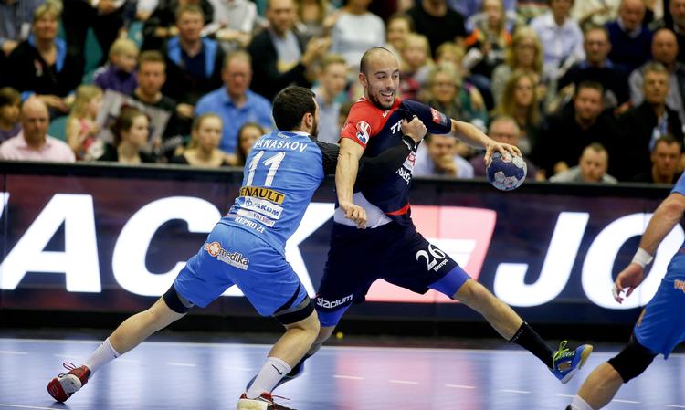 BREDDE. KIF Kolding Københavns første syv målscorere var syv forskellige, blandt andre Albert Rojas, der havde brændt et straffekast, inden han scorede til 6-7. 