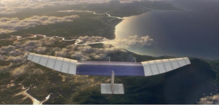 DRONE. Det er denne type drone Facebook har erhvervet sig. Den holder sig flyvende med energi fra solen. 