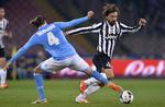 Liga. Juventus Andrea Pirlo i nederlagskampen mod Napoli. 