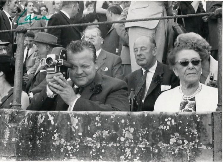 Kultobjekt. Dette 16 millimeter-kamera, som Welles brugte til at optage privatfilm på, bliver blandt andet sat til salg. Foto: Heritage Auctions / AP (arkiv) 