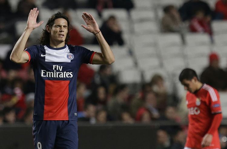 Klasse. Cavani har scoret fire gange i seks kampe i Champions League i denne sæson. 