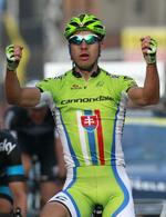 spurtstærk. Peter Sagan fik sæsonens sjette sejr, da han kom først over stregen på dagens etape i Tour of California. 
