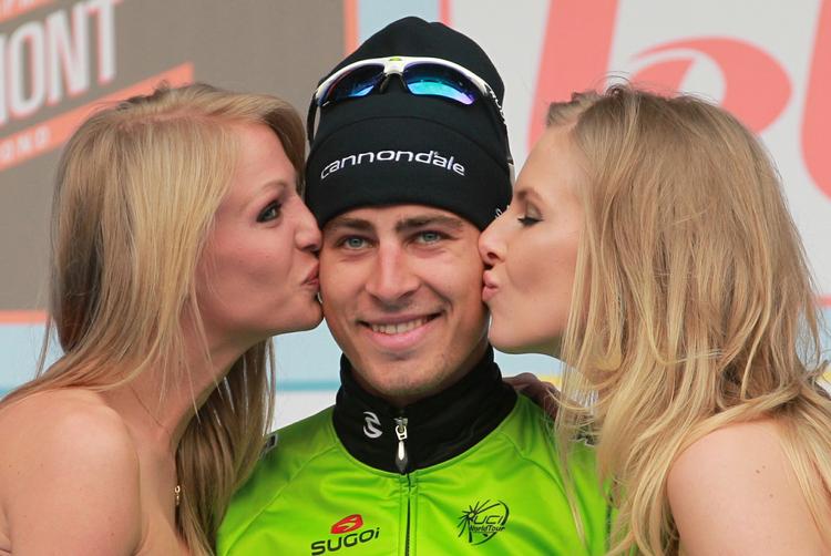 UDGÅET. Der bliver ikke flere af denne slags seancer for Peter Sagan i det igangværende tredagesløb. 