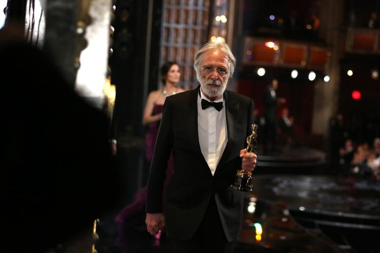 Prisvinder. Haneke er en erfaren prisvinder. I 2013 måtte han til Los Angeles og hente en oscar for filmen 'Amour'. 