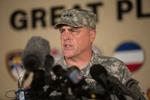 Tragedie: General Mark Milley beretter om en ny tragisk skudepisode på den hårdt ramte Fort Hood base i USA. 