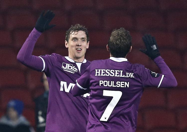 Topscorer. Morten 'Duncan' Rasmussen (tv) er FC Midtjyllands topscorer. I aften kan topholdet rykke et skridt nærmere DM. 