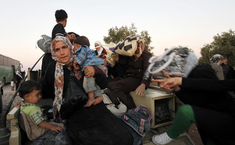 Kritisk. Her ses syriske flygtninge, der netop er ankommet til en flygtningelejr i Jordan. 