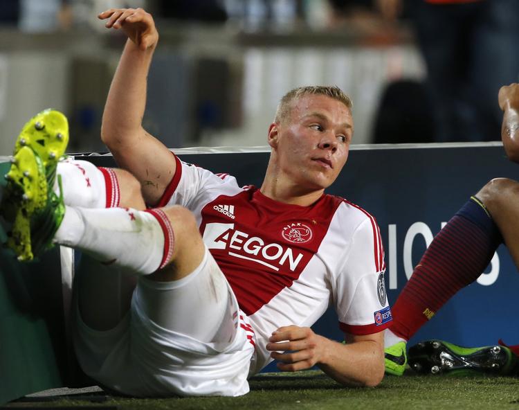 titelræs. Kolbeinn Sigthorsson scorede Ajax' enlige mål i topopgøret i Holland. 