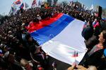 uro. Flere byer i det østlige Ukraine er præget af uro. Her gælder det minebyen Donetsk, hvor prorussiske demonstranter kræver løsrivelse fra Ukraine. 