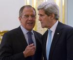 Rusland. USA og Ruslands udenrigsministre, John Kerry og Sergej Lavrov, siges at have et ganske udmærket forhold. Igen i dag diskuterede de krisen mellem Rusland og Ukraine - og Vesten - i en telefonsamtale. 