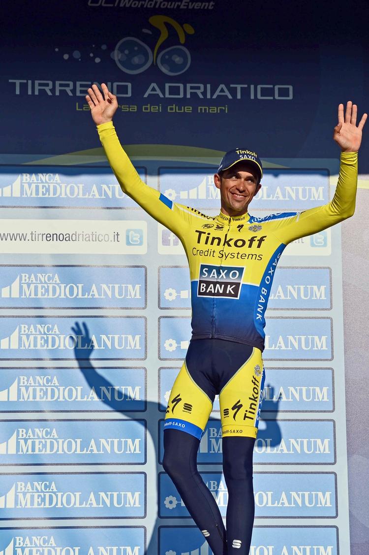 Mesterligt. Alberto Contador har kørt sig i stilling til endnu en stor sejr i denne sæson, hvor han allerede har triumferet i bl.a. Tirreno-Adriatico. 