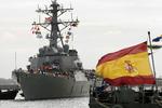 Rusland. 'USS Donald Cook' lagde i februar til ved den spanske flådebase Rota, hvor missildestroyeren har hjemme. Krigsskibet er en del af det missilskjold, der skal beskytte Europa. 
