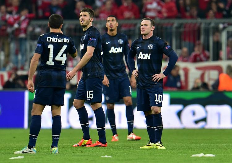 ude. Manchester United-spillerne kunne ikke stille meget op, da Bayern München gik et gear op og afgjorde kvartfinalen i Champions League. 