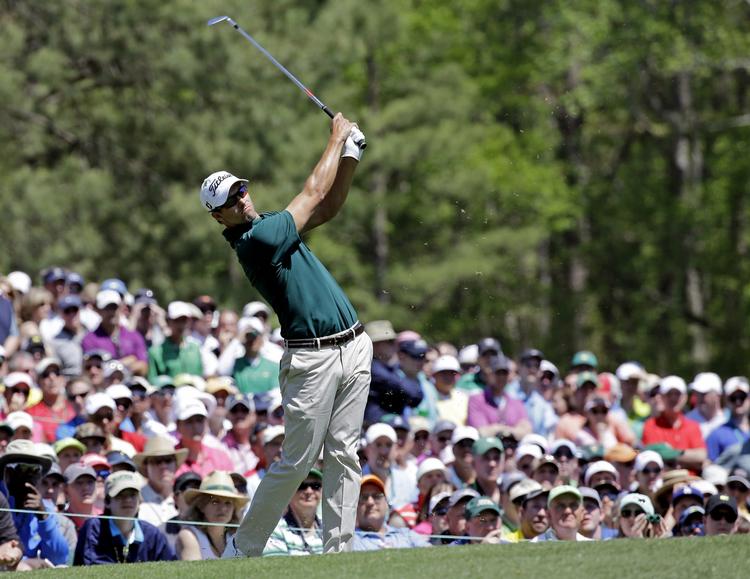 masters. Adam Scott modtog så meget støtte fra publikum, at det var ved at ødelægge koncentrationen på første dag i Augusta. 