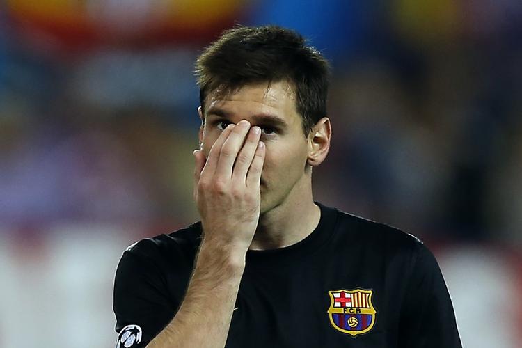 svigt. Lionel Messi præsterede slet ikke op til normal standard, da Barcelona blev sendt ud af Champions League onsdag. 