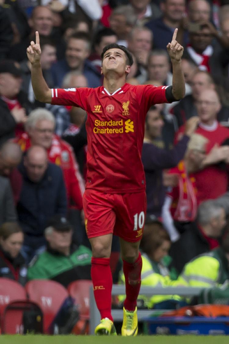 Matchvinder. Philippe Coutinho sendte Liverpool på titelkurs med sin 3-2-scoring i slutfasen af topkampen mod Manchester City. 