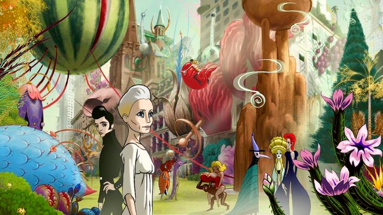 Eventyrland. Ligesom i 'Waltz With Bashir' blander Ari Folman realfilm med animation i 'The Congress' hvor skuespillerne forvandles til tegnede figurer i et bolsjefarvet mareridt. 