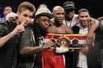 Floyd Mayweather, Justin Bieber, Lil' Wayne, 50 Cent, Yuriyorkis Gamboa
