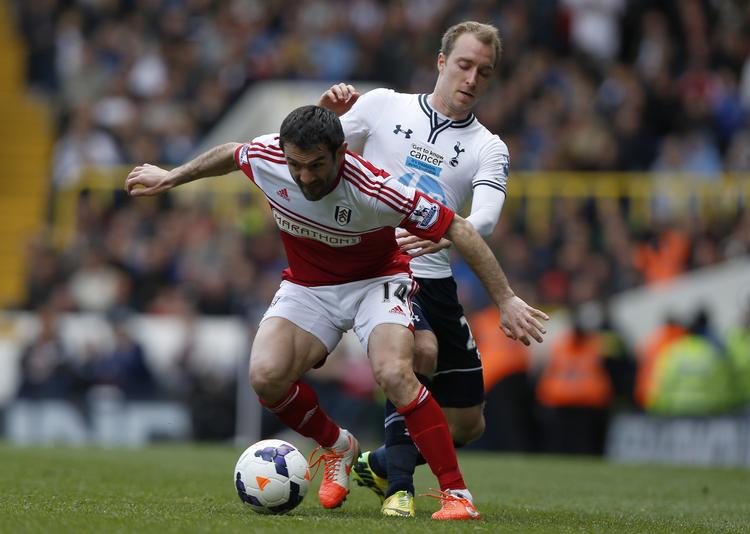 top-10. Tottenham Hotspurs Christian Eriksen (bagerst) rykker frem på en fjerdeplads på listen over de mest formstærke spillere i Premier League. 