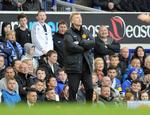 nederlag. David Moyes' sidste kamp i spidsen for Manchester United blev udekampen søndag mod Everton - skottens gamle klub. 