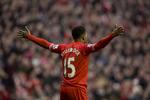 titelkamp. Liverpools Daniel Sturridge fejrer et mål scoret mod Swansea. Englænderen vil gerne stå i samme situation i kampen mod Chelsea. 