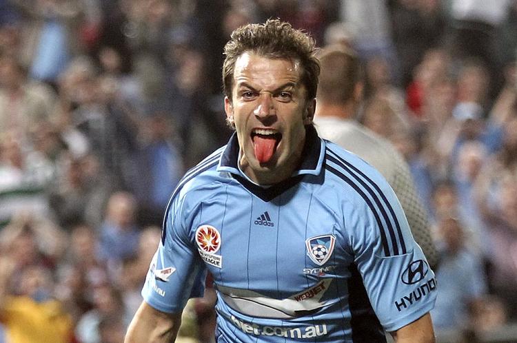 måljubel. Alessandro Del Piero fik ofte lov til at vise tungen, når han scorede i Australien. 