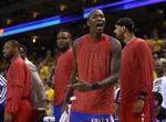 protest. Spillerne fra Los Angeles Clippers protesterede mod ejerens racistiske udfald ved at varme op med klubtrøjen omvendt på, så man ikke kunne se logoet. 