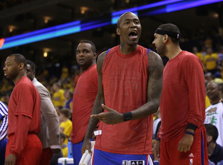 protest. Spillerne fra Los Angeles Clippers protesterede mod ejerens racistiske udfald ved at varme op med klubtrøjen omvendt på, så man ikke kunne se logoet. 