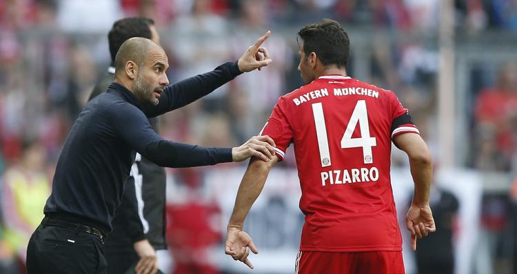 statistisk. Pep Guardiola (tv) og Bayern plejer normalt at have et godt tag på Real Madrid. 