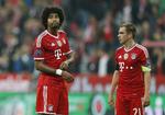 Nedtur. Forsvarschefen Dante (tv) og anfører Lahm spillede langt under vanligt niveau mod Real Madrid. 