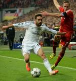 Duel. Carvajal og Ribery havde adskillige tætte nærkampe – og den spanske back var som regel stærkest. 
