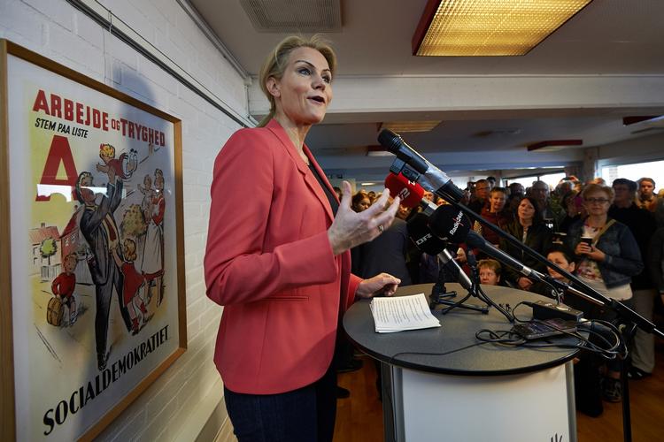 Modsvar. Socialdemokraternes formand, Helle Thorning-Schmidt, holdt dagens første 1.maj-tale  3F Holstebro 