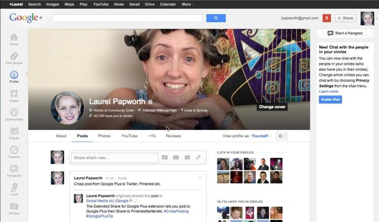 Farvel. Google+ har forsøgt at slå Facebook, men meget tyder nu på, at brugere som Laurel her, må se i øjnene, at Google+ enten lukker eller bliver nedprioriteret af søgegiganten. 