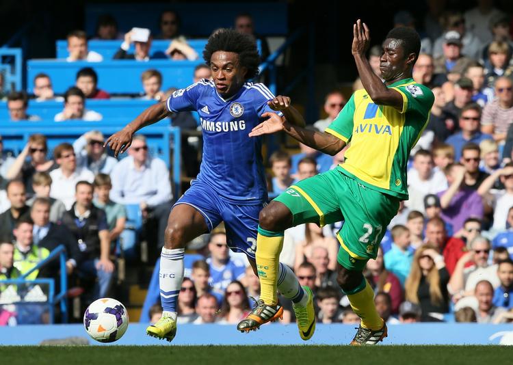 0-0. For tredje kamp i træk skuffede Willian og Chelsea på hjemmebane. 