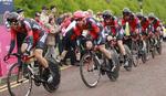 Giro. De første te etaper af årets Giro d'Italia køres i Irland. Her er det BMC Racing Team. 