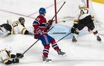 slutspilsfinale. Lars Eller (midt) scorer i slutspilsopgøret mod  Boston Bruins. 